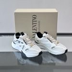 Demivee Mesh And Suede Sneakers In White – Vl224