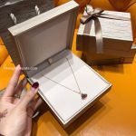 Divas’ Dream Necklace Divas’ Dream Necklace In 18 Kt Rose Gold With 18 Kt Rose Gold Pendant Set With One Diamond And Carnelian