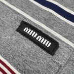 Grey Long-Sleeved Striped T-Shirt In Grey – Sk764