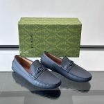 Havel Interlocking G Loafers In Blue – Gc564