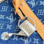 Keepall Bandouliere 50 Bag Blue Monogram Denim Flowers M27781