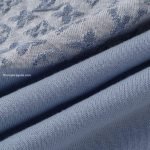 Knitted Patchwork Denim Short-Sleeved Crewneck 1Ak6Xw