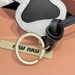 Leather Shirt Keychain In Grey