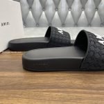Ma Logo Embossed Slides In Black