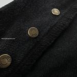 Anagram Baggy Denim Pants In Black