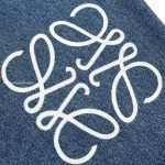 Anagram Baggy Denim Pants In Blue