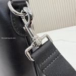Mega Web Trademark Medium Crossbody Bag Black Soft Calf Leather