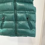 Moncler Ania Hooded Down Gilet In Green