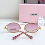 Oval Frame Sunglasses In Pink And Gold Smu52Ys – Sg205