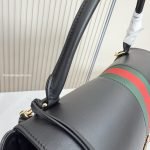 Paparazzo Large Top Handle Bag Black Leather