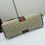 Paparazzo Large Top Handle Bag Sand And Brown GG Canvas
