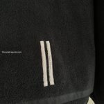 Pentagram Beach Towel In Black Cotton