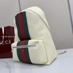 Positano Large Backpack Ivory Washed-Effect Canvas