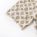 Raffia Monogram T-Shirt In Brown