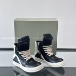 Rick Owens Geobasket High-Top Sneakers In White And Black – Ro41