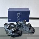 Aqua Sandals Black Oblique Jacquard – Cds47