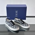 Saltwind Sneakers Beige And Blue Oblique Embroidered Cotton – Cd503