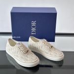 Saltwind Sneakers Beige Oblique Embroidered Cotton – Cd504