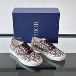 Saltwind Sneakers Brown Oblique Embroidered Cotton – Cd505