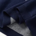 Short-Sleeved Jacquard Crewneck In Blue 1Ajbvb