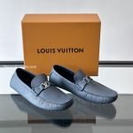 Silverstone Moccasin Navy Blue Grained Calf Leather 1Ahrkl