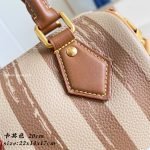 Speedy P9 Bandouliere 20 Bag Camel Washed Stripes Calfskin Leather M27980