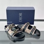 Aqua Sandals Brown Oblique Jacquard – Cd513