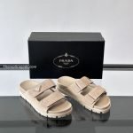 Suede Band Sandals In Desert Beige – Pds47