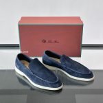Summer Walk Loafers Blue Suede – Lr93