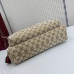 Tag Medium Crossbody Bag Sand And Brown GG Canvas