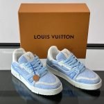 Trainer Sneakers Blue Canvas 1Akbbs
