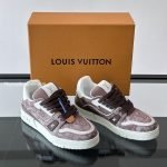 Trainer Sneakers Taupe Brown Canvas 1Akbam