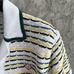 Tuck Stitch Short Sleeve Shirt In Multicolor – Sh540