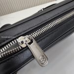 Web Trademark Small Crossbody Bag Black Leather