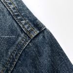 Zipped Jacket Blue Cotton Twill