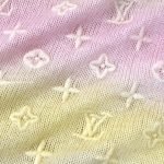 3D Monogram Tie Dye Knit Top Pastel Yellow 1Ak0D3