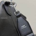 Brera Large Crossbody Bag Black Soft Grainy Leather