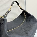 Brera Large Crossbody Bag Grey And Black GG Canvas