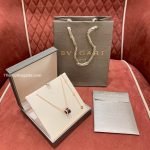 B.zero1 Pendant Necklace In 18 Kt Rose Gold With Matte Black Ceramic