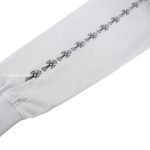 Classic Oval Printed Sweater In White – Sk779