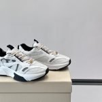 Demivee Mesh And Suede Sneakers In White – Vl224