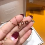 Divas’ Dream Rose Gold Pendant Necklace With Mother-Of-Pearl And Diamond