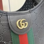 Giglio Small Tote Bag Black GG Leather