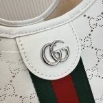Giglio Small Tote Bag White GG Leather