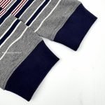 Grey Long-Sleeved Striped T-Shirt In Grey – Sk764