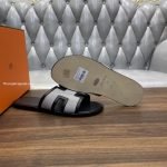 Izmir Sandals In Black And Grey – Hs142