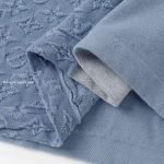 Knitted Patchwork Denim Short-Sleeved Crewneck 1Ak6Xw
