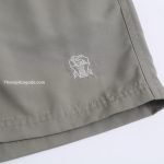 Logo Embroidererd Swim Shorts In Grey