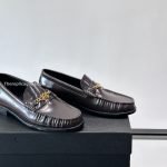 Ma Chain Leather Loafers In Brown – Ri99