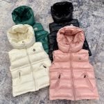 Moncler Ania Hooded Down Gilet In Black